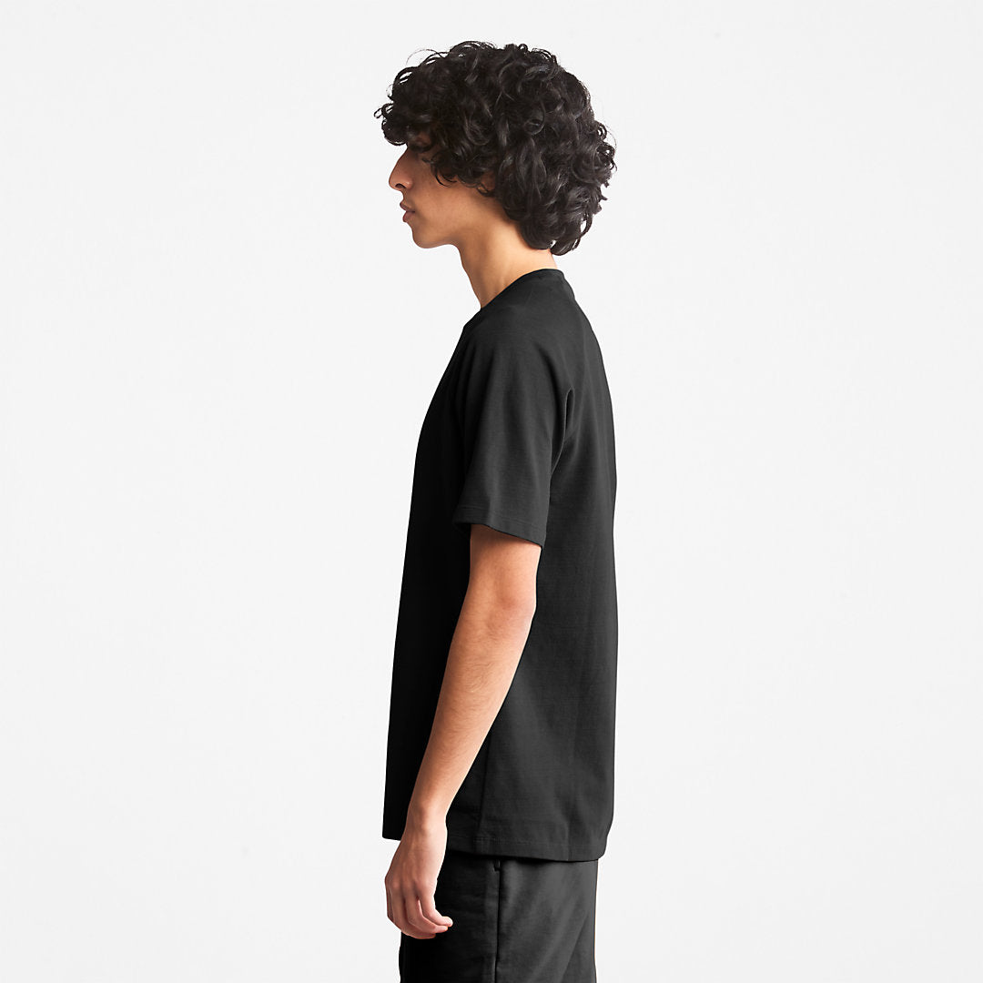 Heavyweight Logo T-Shirt for Men in Black Timberland Online