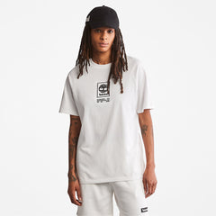 Heavyweight Logo T-Shirt for Men in White Timberland Outlet