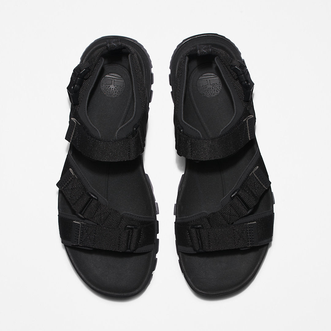 Garrison Trail Webbing-strap Sandal for Men in Monochrome Black Timberland Discount