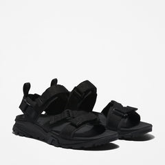 Garrison Trail Webbing-strap Sandal for Men in Monochrome Black Timberland Discount