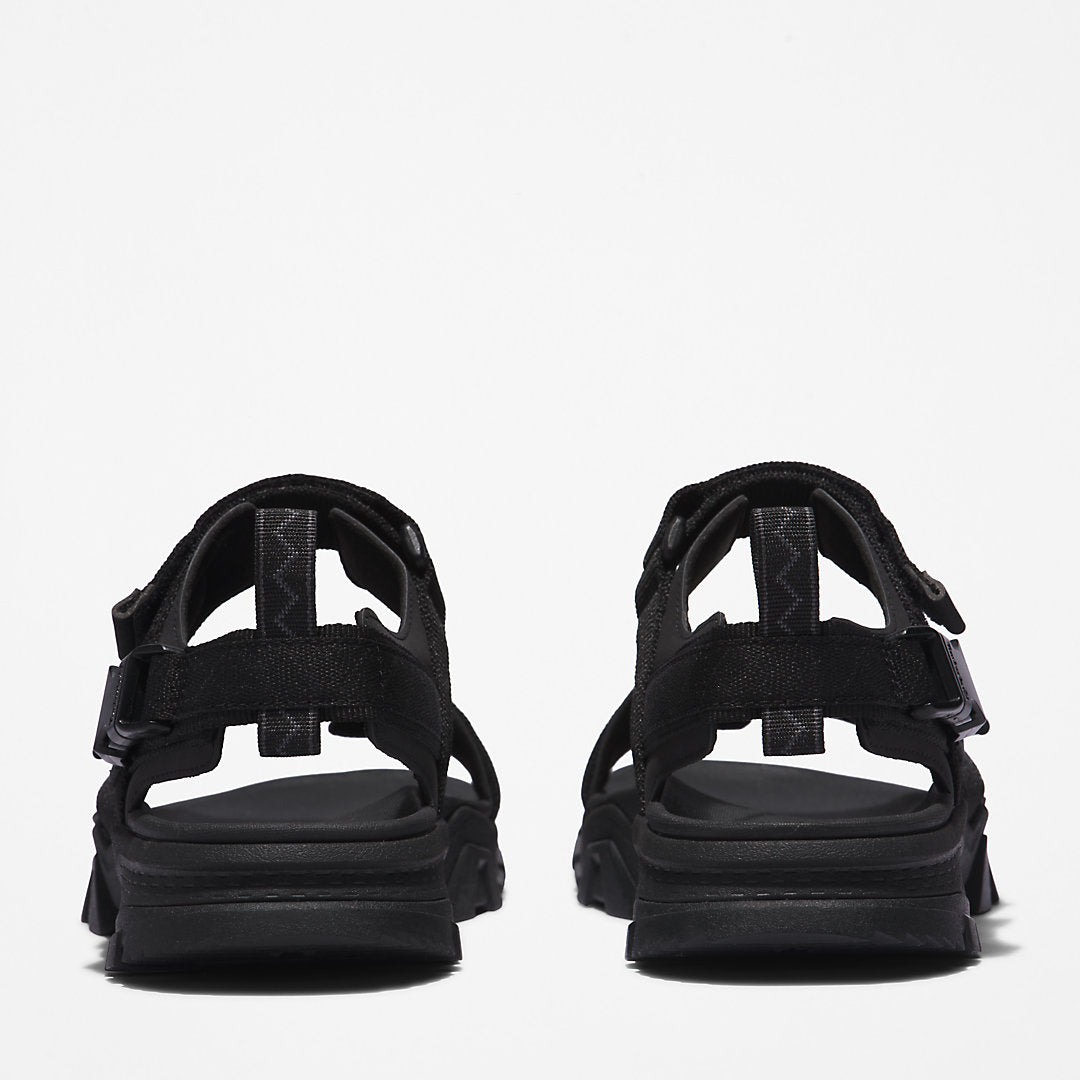 Garrison Trail Webbing-strap Sandal for Men in Monochrome Black Timberland Discount