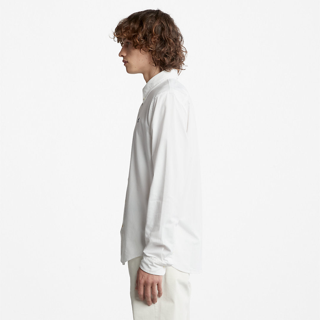 Pleasant River Slim Oxford Shirt for Men in White Timberland Discount