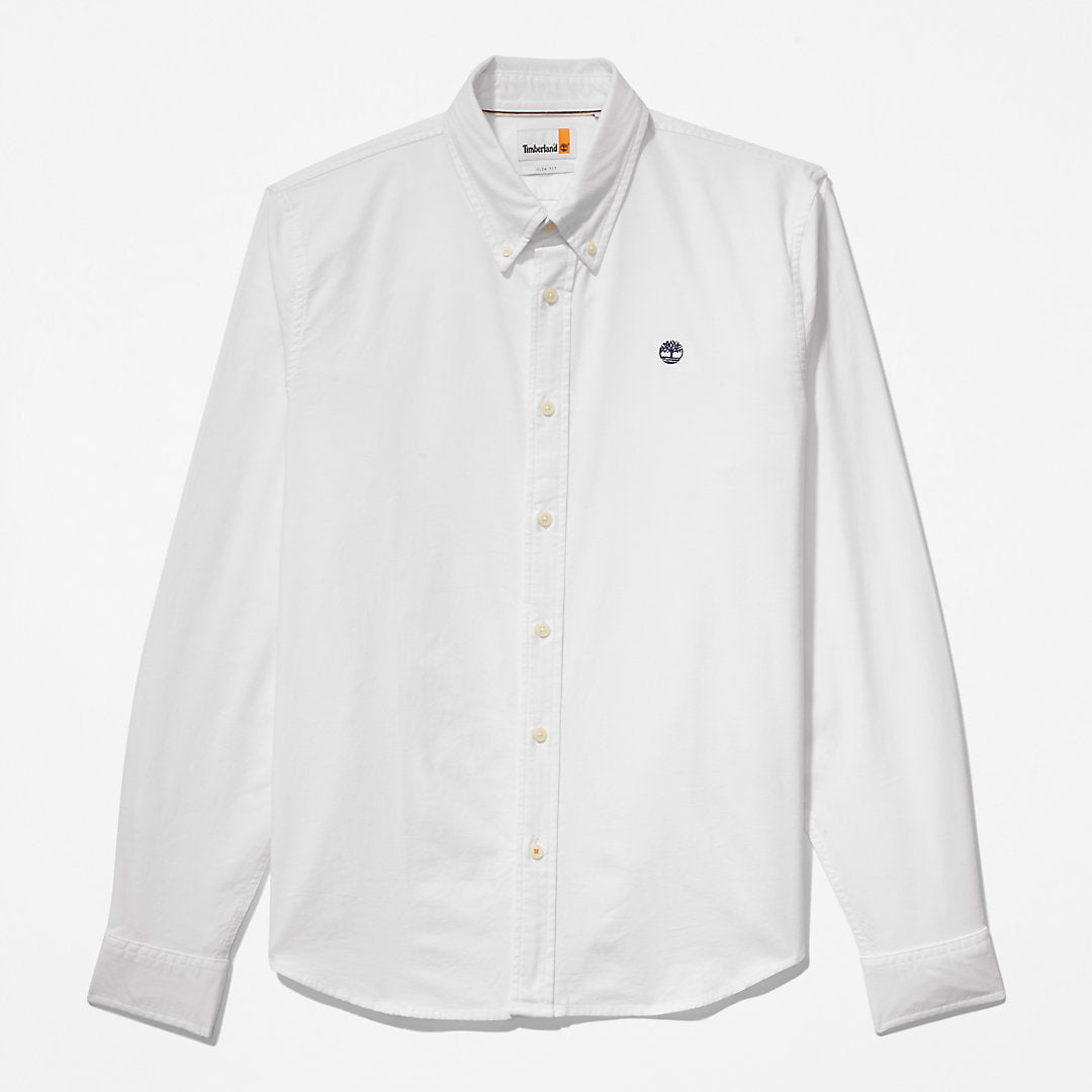 Pleasant River Slim Oxford Shirt for Men in White Timberland Discount