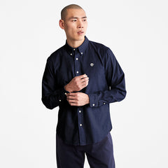 Pleasant River Slim Oxford Shirt for Men in Navy Timberland For Sale