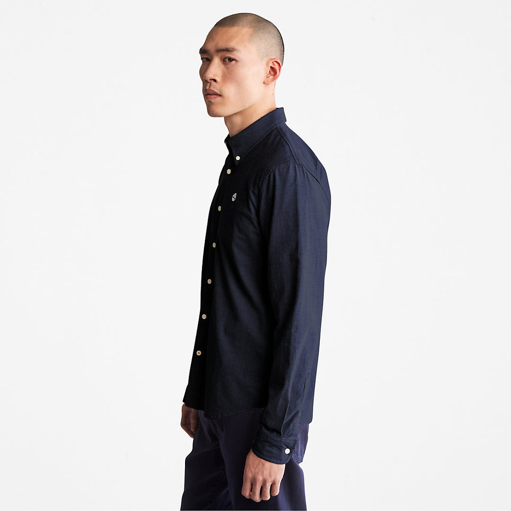 Pleasant River Slim Oxford Shirt for Men in Navy Timberland For Sale
