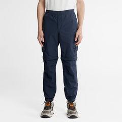 Convertible Trousers for Men in Navy Timberland Outlet