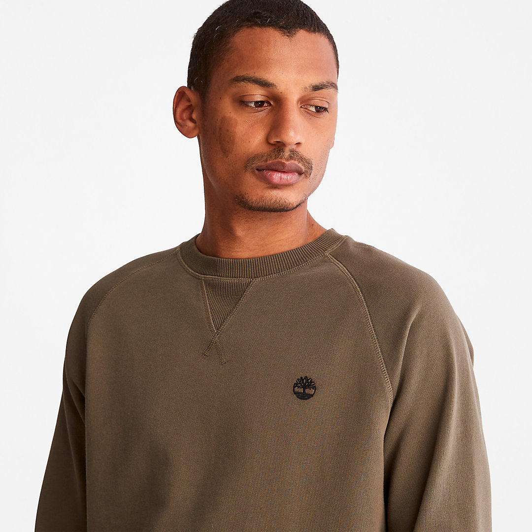 Exeter River Sweatshirt for Men in Dark Green Timberland Outlet