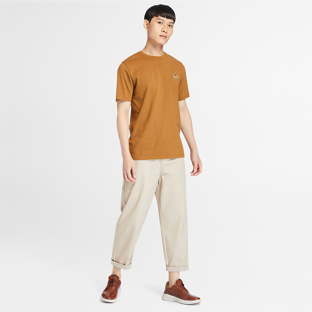 Organic Cotton Boot T-Shirt for Men in Brown Timberland US