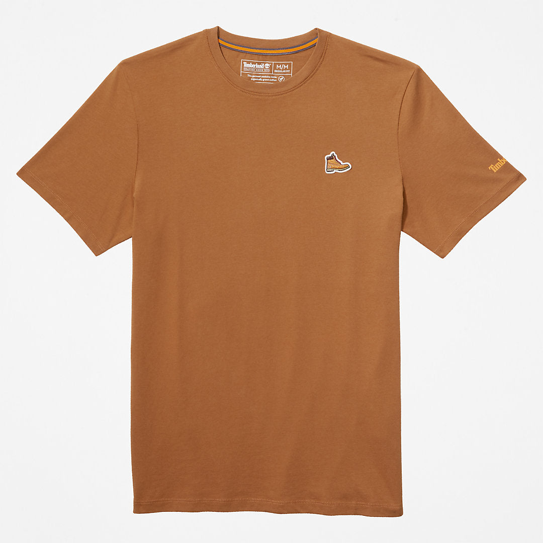 Organic Cotton Boot T-Shirt for Men in Brown Timberland US