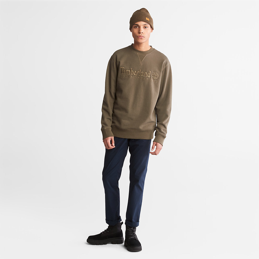 Outdoor Heritage Crewneck Sweatshirt for Men in Dark Green Timberland Online