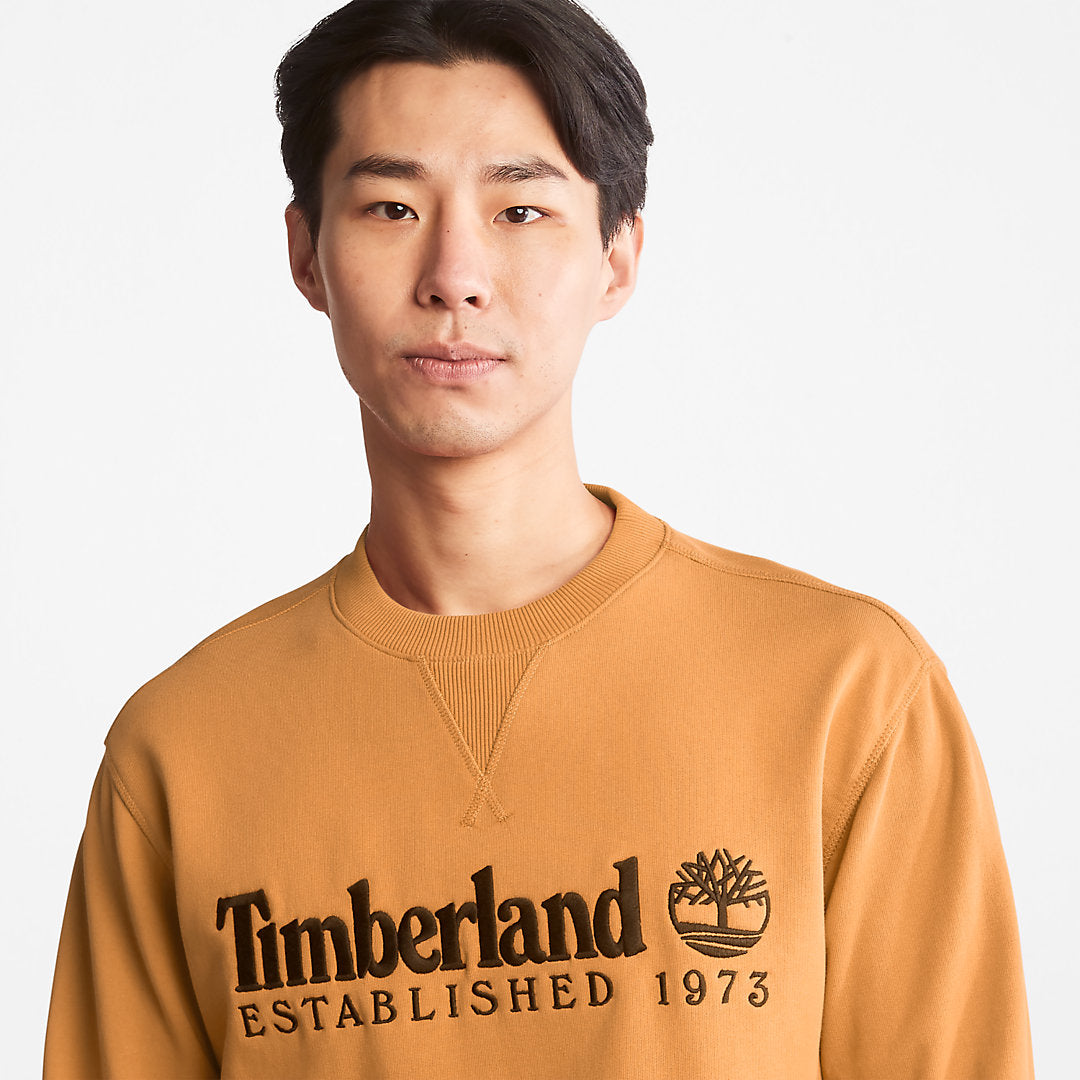 Outdoor Heritage Crewneck Sweatshirt for Men in Dark Yellow Timberland Online