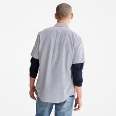 SS Seersucker Shirt for Men in Blue Timberland US