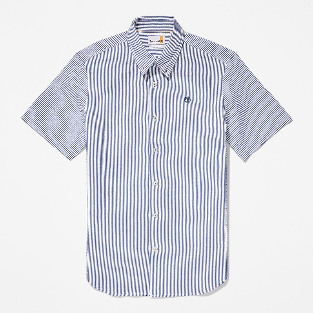 SS Seersucker Shirt for Men in Blue Timberland US