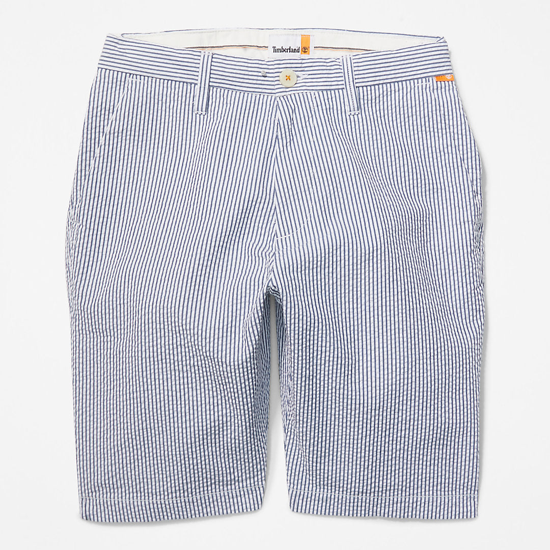 Seersucker Shorts for Men in Blue Timberland On Sale