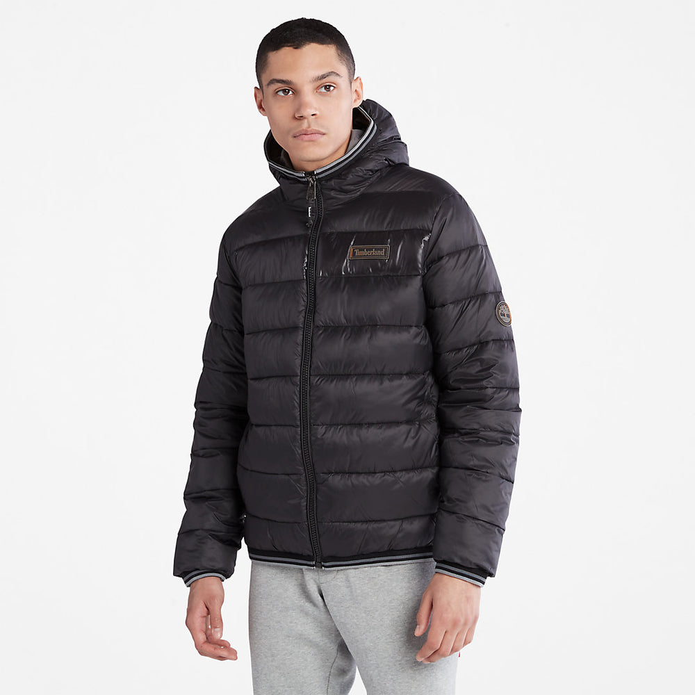 Garfield Hooded Puffer Jacket for Men in Black Timberland Discount