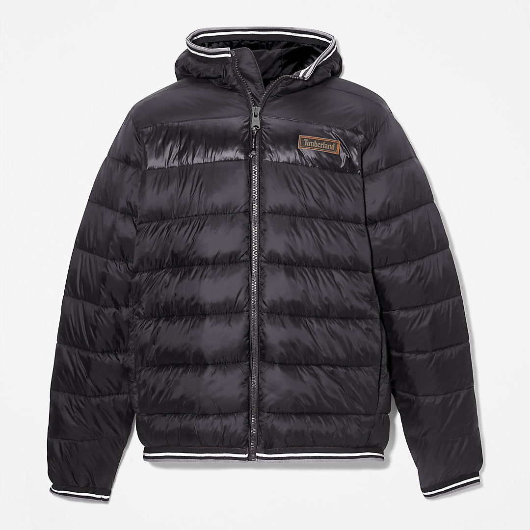 Garfield Hooded Puffer Jacket for Men in Black Timberland Discount