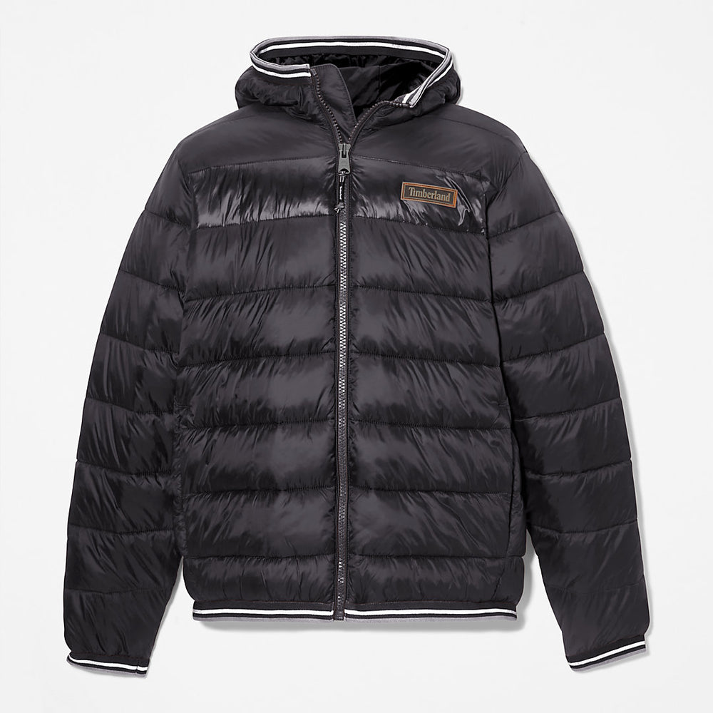 Garfield Hooded Puffer Jacket for Men in Black Timberland Discount