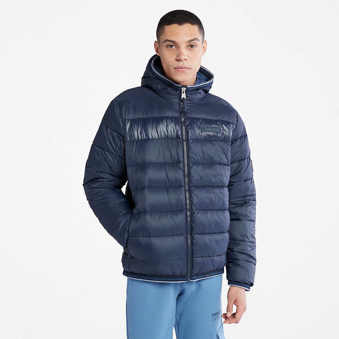 Garfield Hooded Puffer Jacket for Men in Navy Timberland US