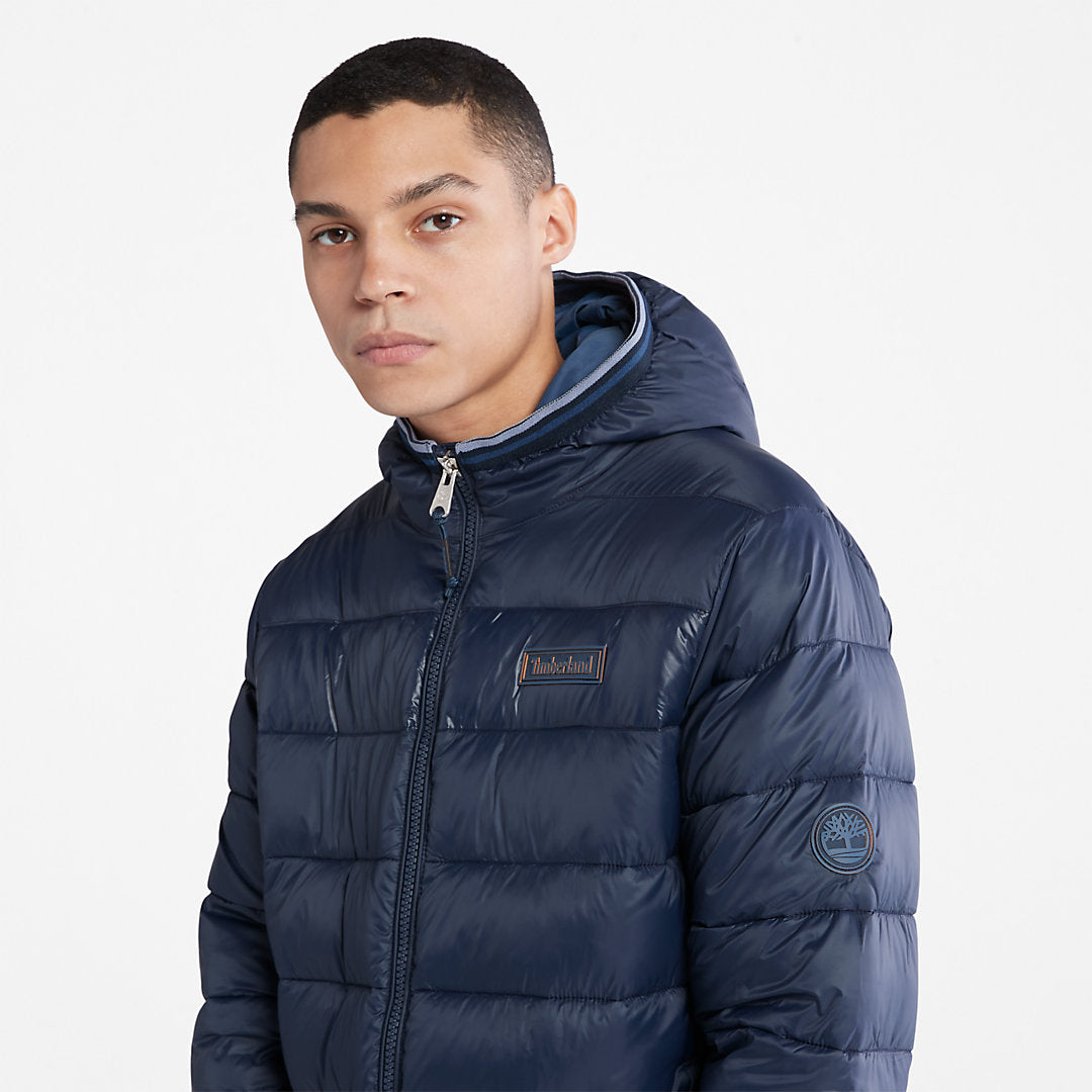Garfield Hooded Puffer Jacket for Men in Navy Timberland US