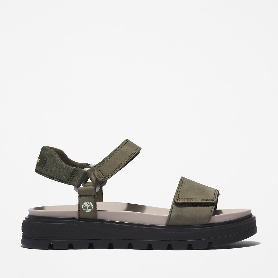 Ray City Ankle Strap Sandal for Women in Dark Green Timberland US