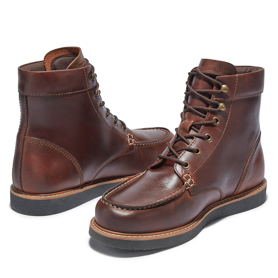 Newmarket II 6 Inch Moc-toe Boot for Men in Brown Timberland Sale