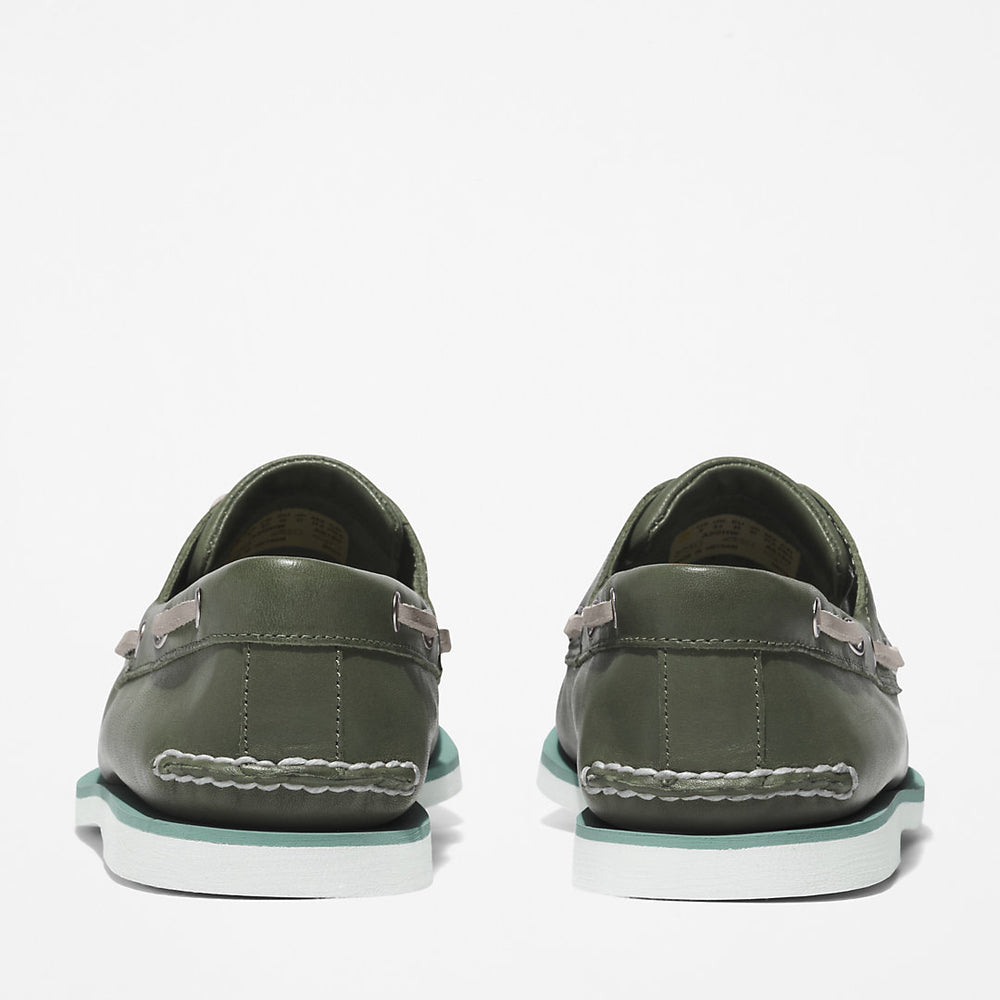 Timberland® 2-Eye Classic Boat Shoe for Men in Dark Green Timberland Sale