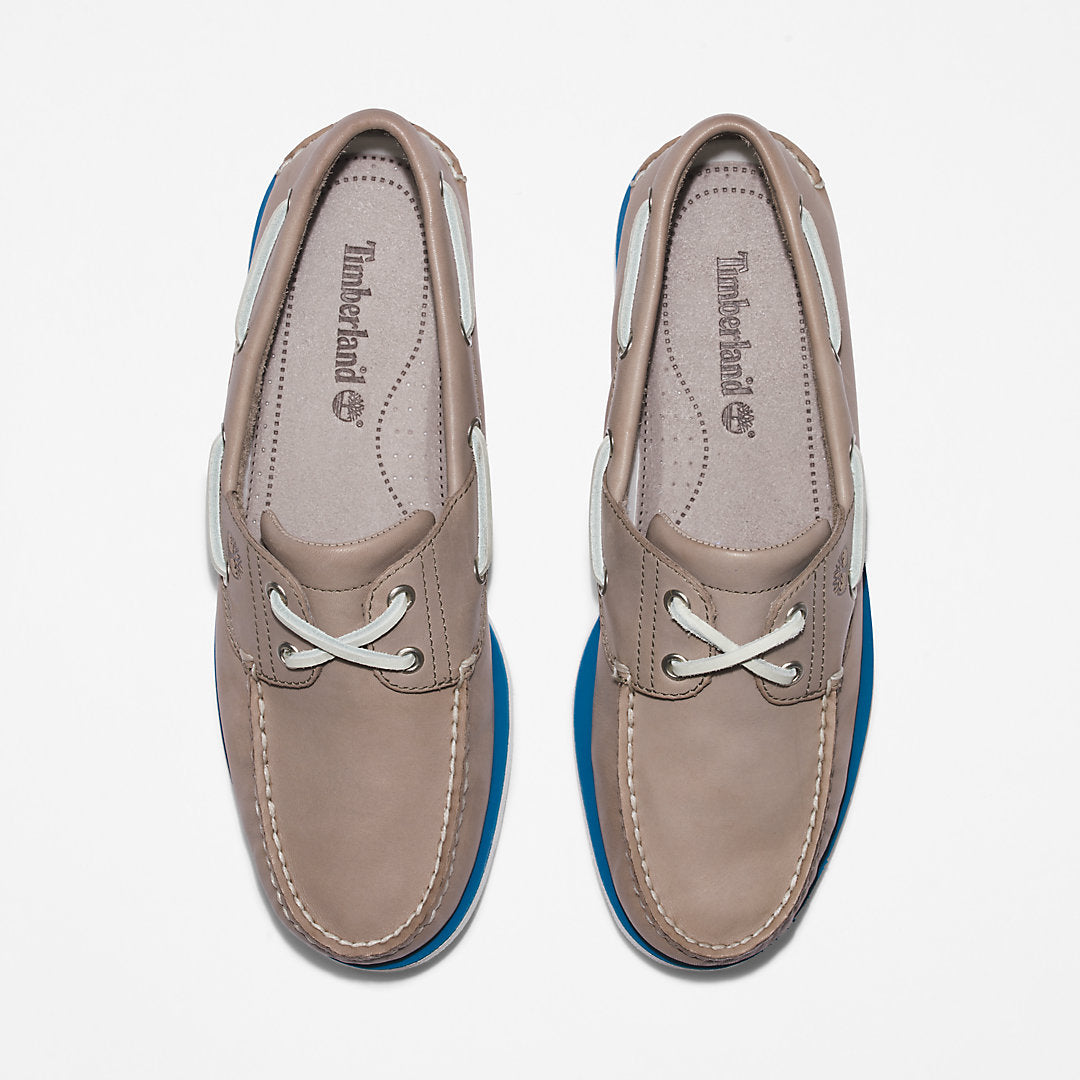 Timberland® 2-Eye Classic Boat Shoe for Men in Grey Timberland Discount