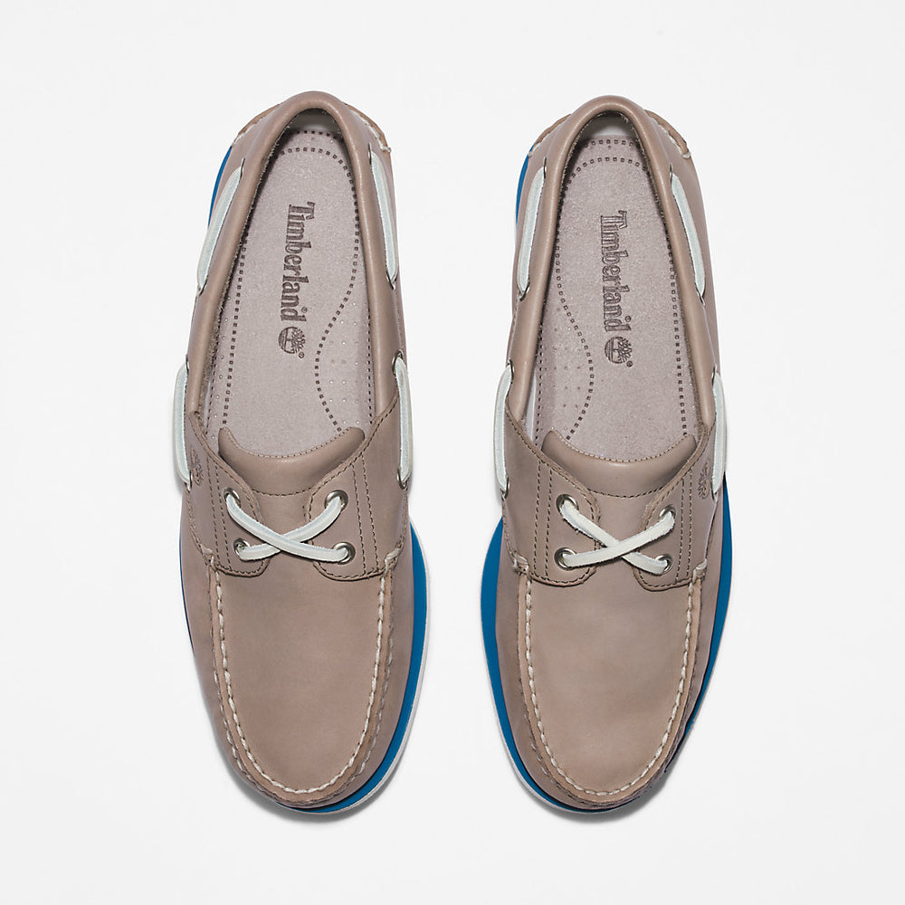 Timberland® 2-Eye Classic Boat Shoe for Men in Grey Timberland Discount