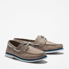 Timberland® 2-Eye Classic Boat Shoe for Men in Grey Timberland Discount