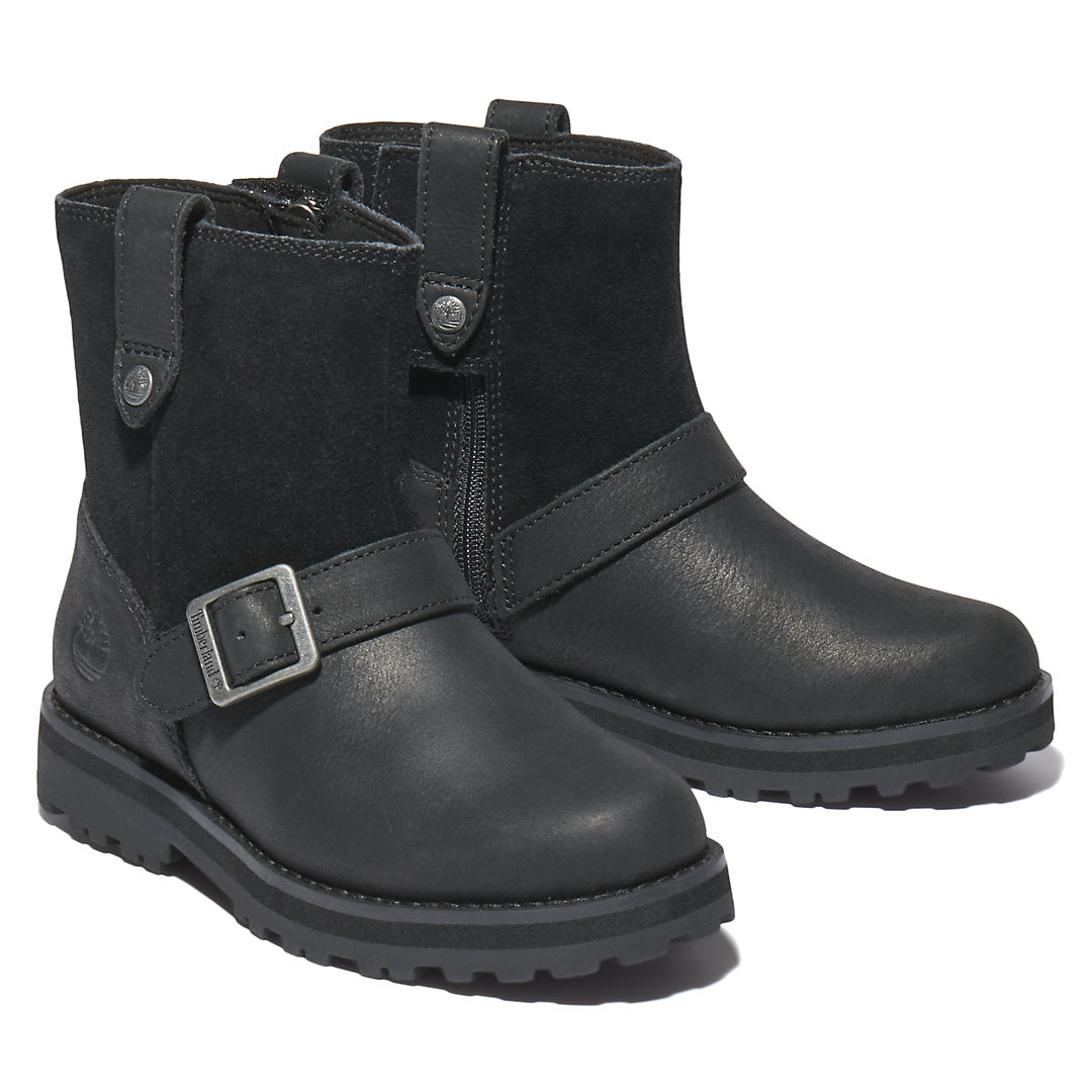 Courma Kid Side-zip Winter Boot for Youth in Black Timberland Outlet