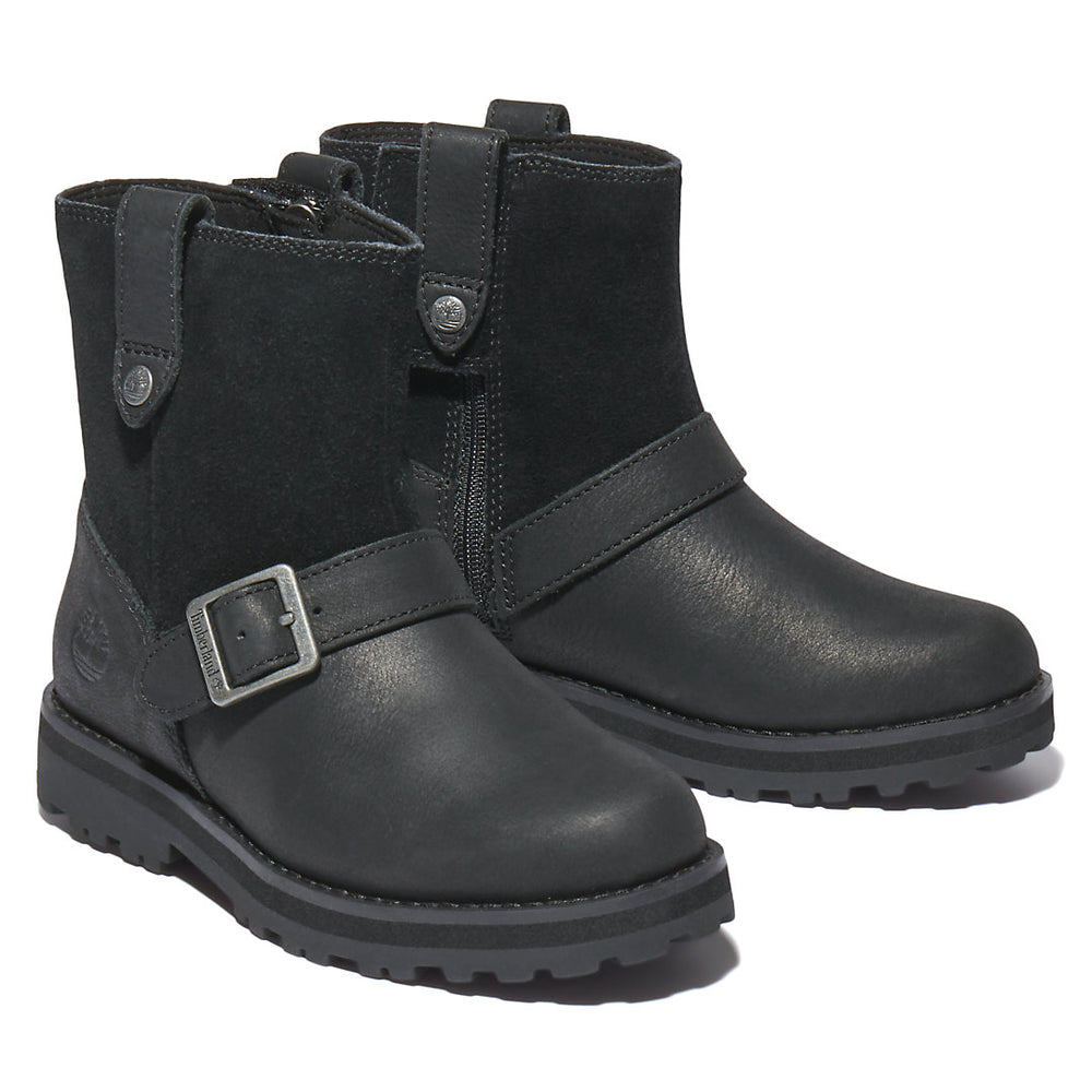 Courma Kid Side-zip Winter Boot for Youth in Black Timberland Outlet