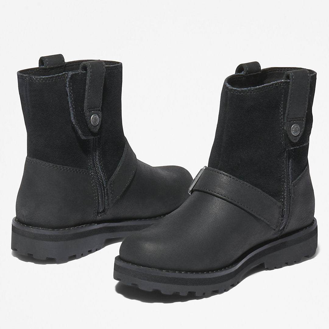 Courma Kid Side-zip Winter Boot for Youth in Black Timberland Outlet