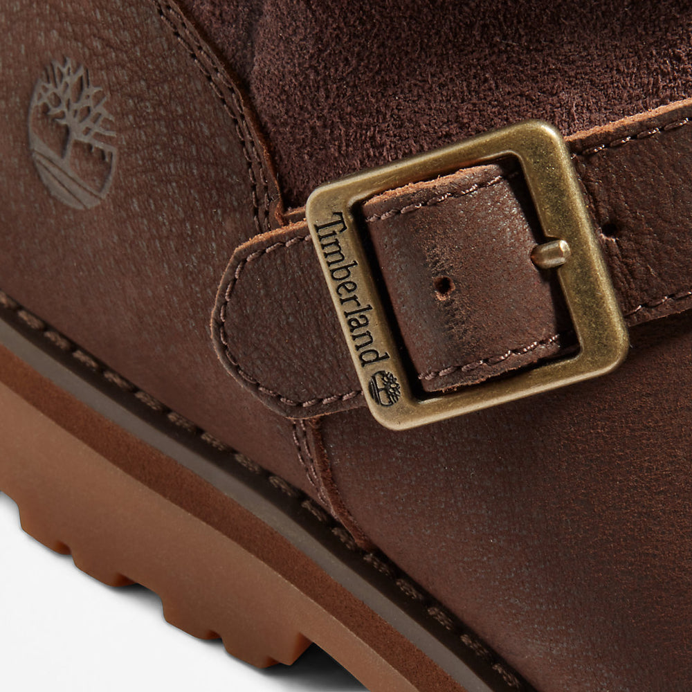 Courma Kid Side-zip Winter Boot for Junior in Dark Brown Timberland Discount
