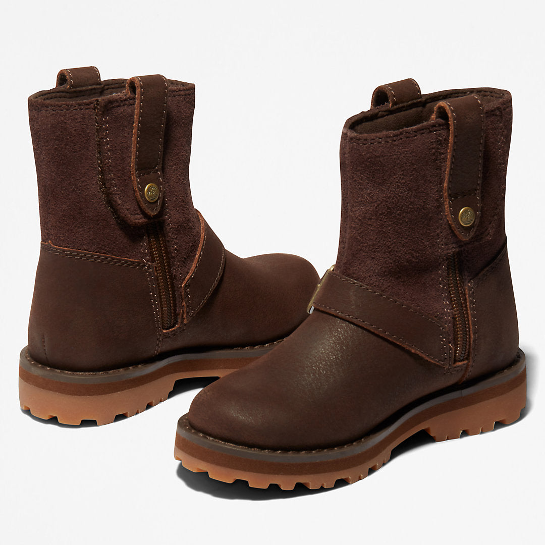 Courma Kid Side-zip Winter Boot for Toddler in Dark Brown Timberland On Sale