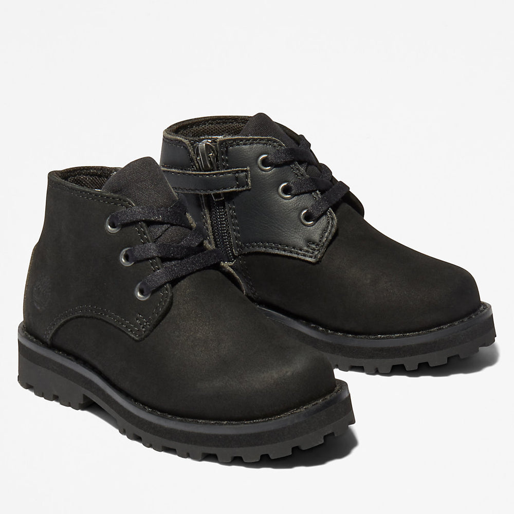 Courma Kid Chukka Boot for Toddler in Black Timberland US