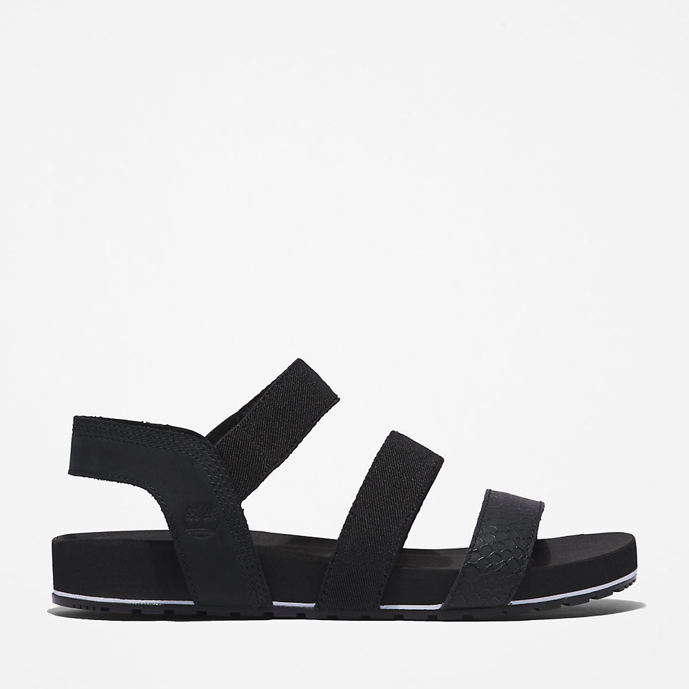 Malibu Waves Ankle-strap Sandal for Women in Black Timberland Outlet