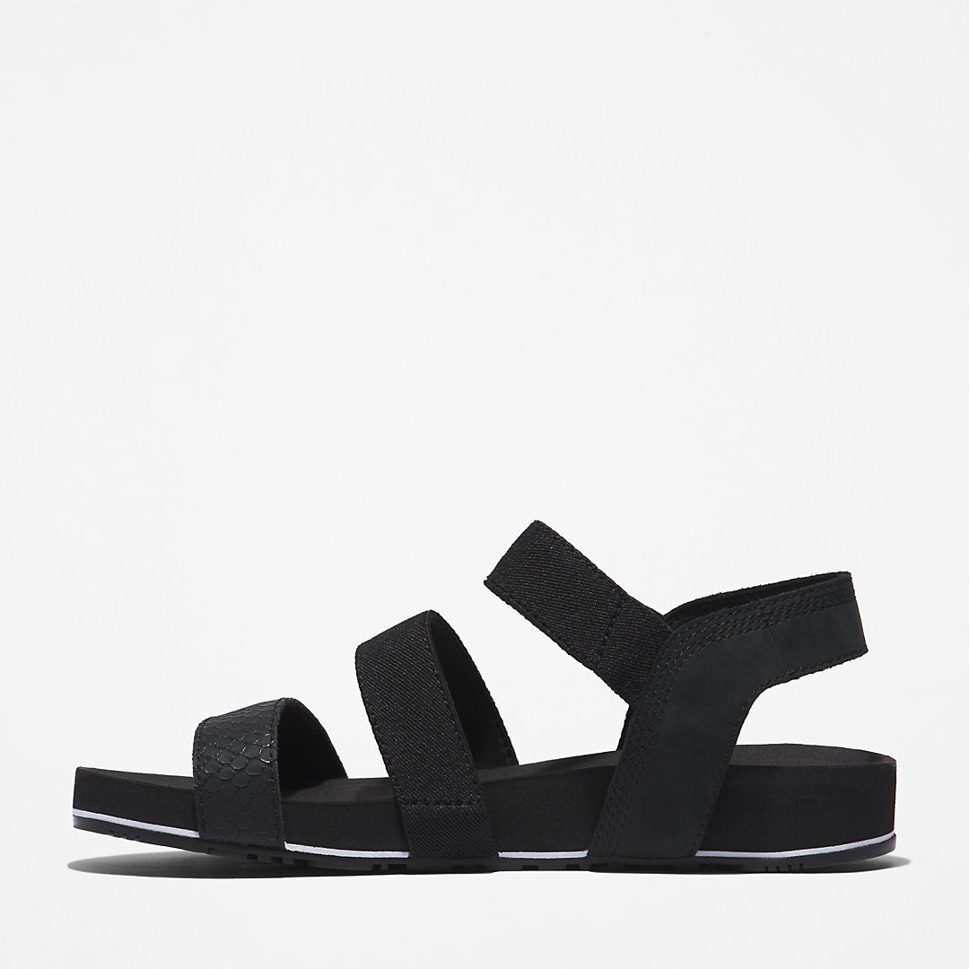 Malibu Waves Ankle-strap Sandal for Women in Black Timberland Outlet