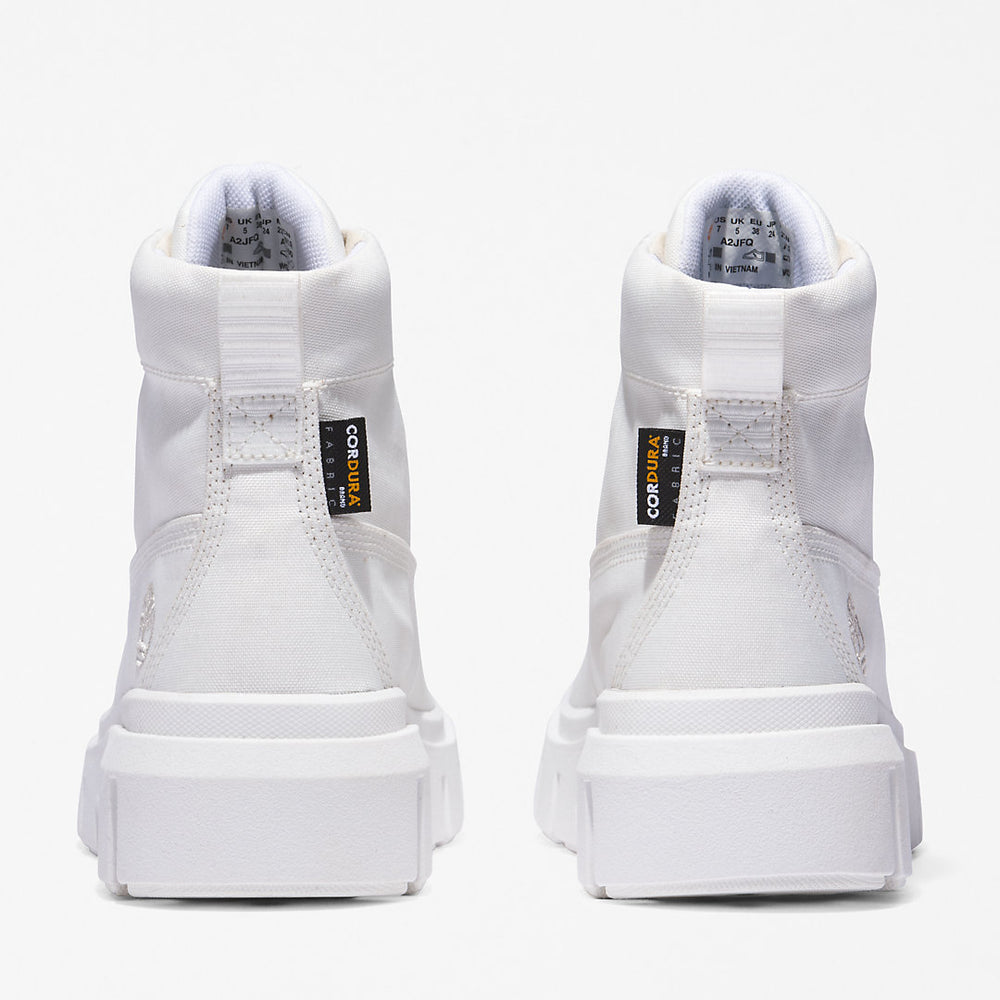 Greyfield Canvas Boot for Women in White Timberland Outlet