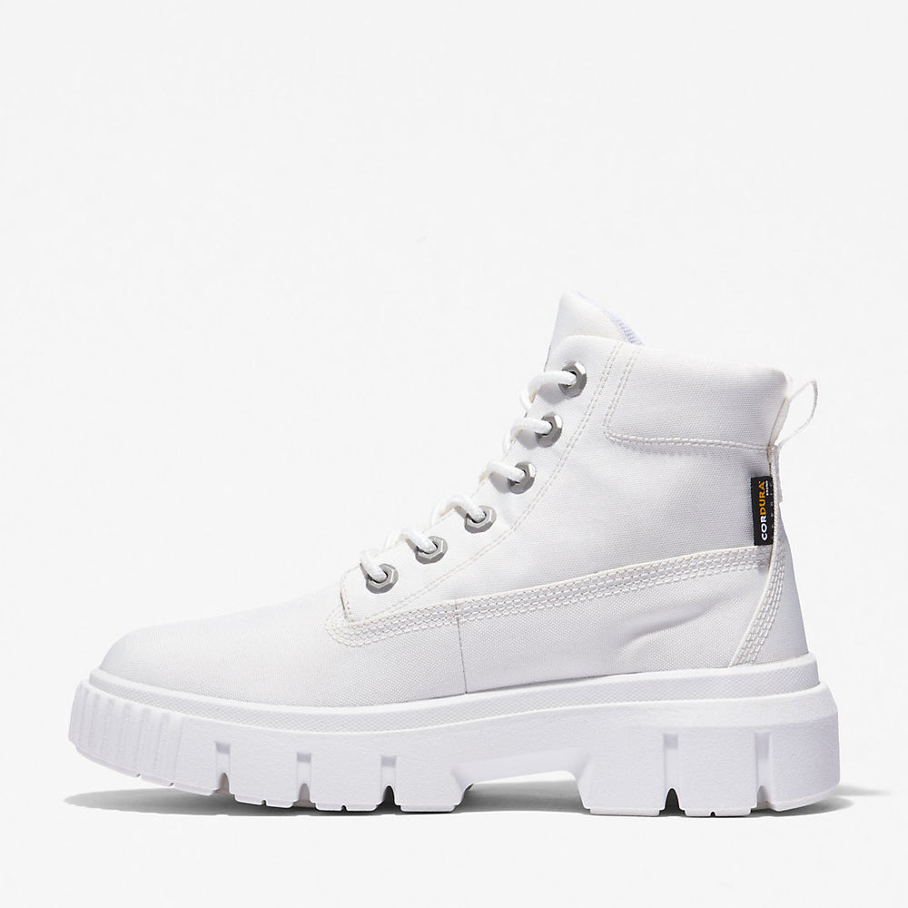 Greyfield Canvas Boot for Women in White Timberland Outlet