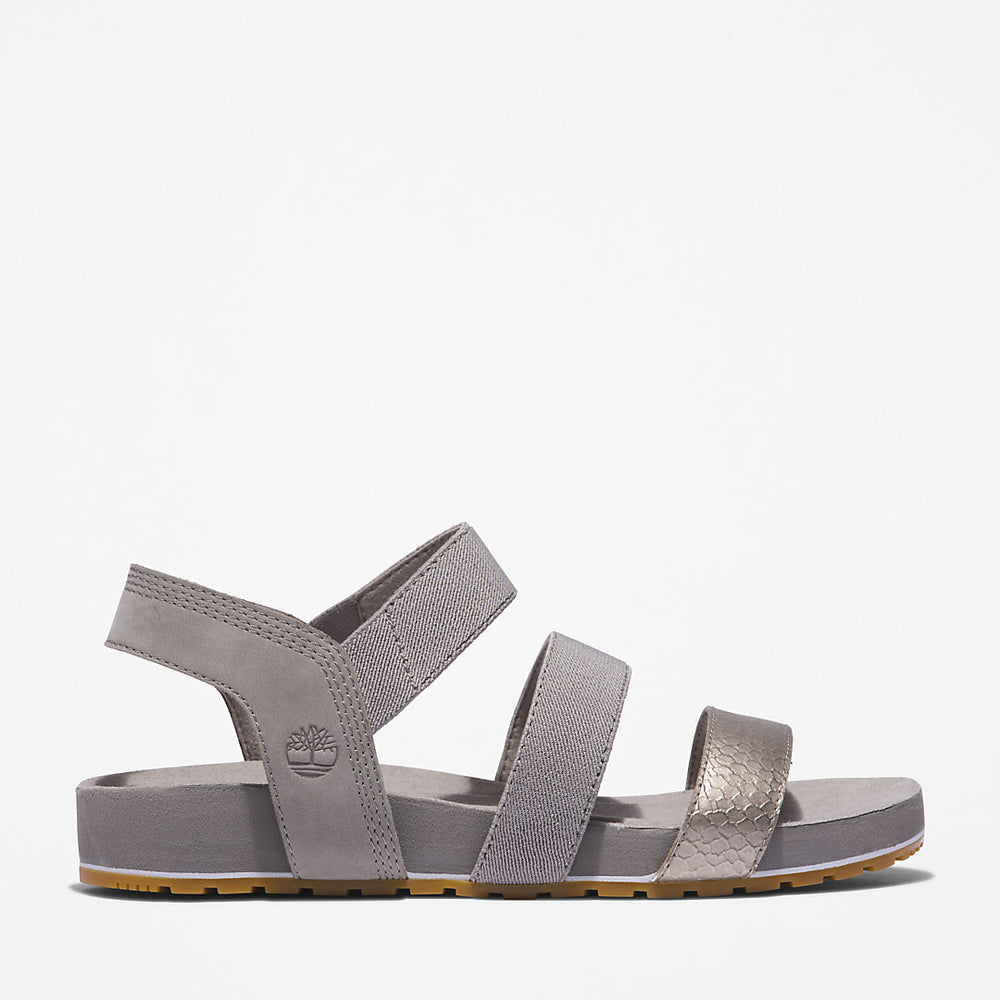 Malibu Waves Ankle-strap Sandal for Women in Grey Timberland Sale