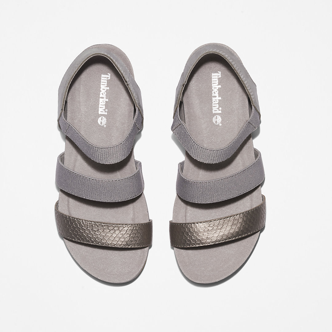 Malibu Waves Ankle-strap Sandal for Women in Grey Timberland Sale