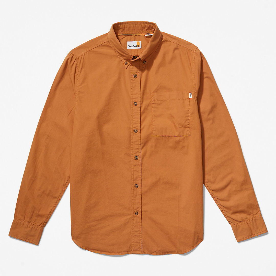 Outdoor Heritage Washed Poplin Shirt for Men in Light Brown Timberland Discount