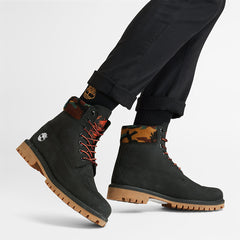 Timberland® Heritage 6 Inch Winter Boot for Men in Black/Camo Timberland Sale