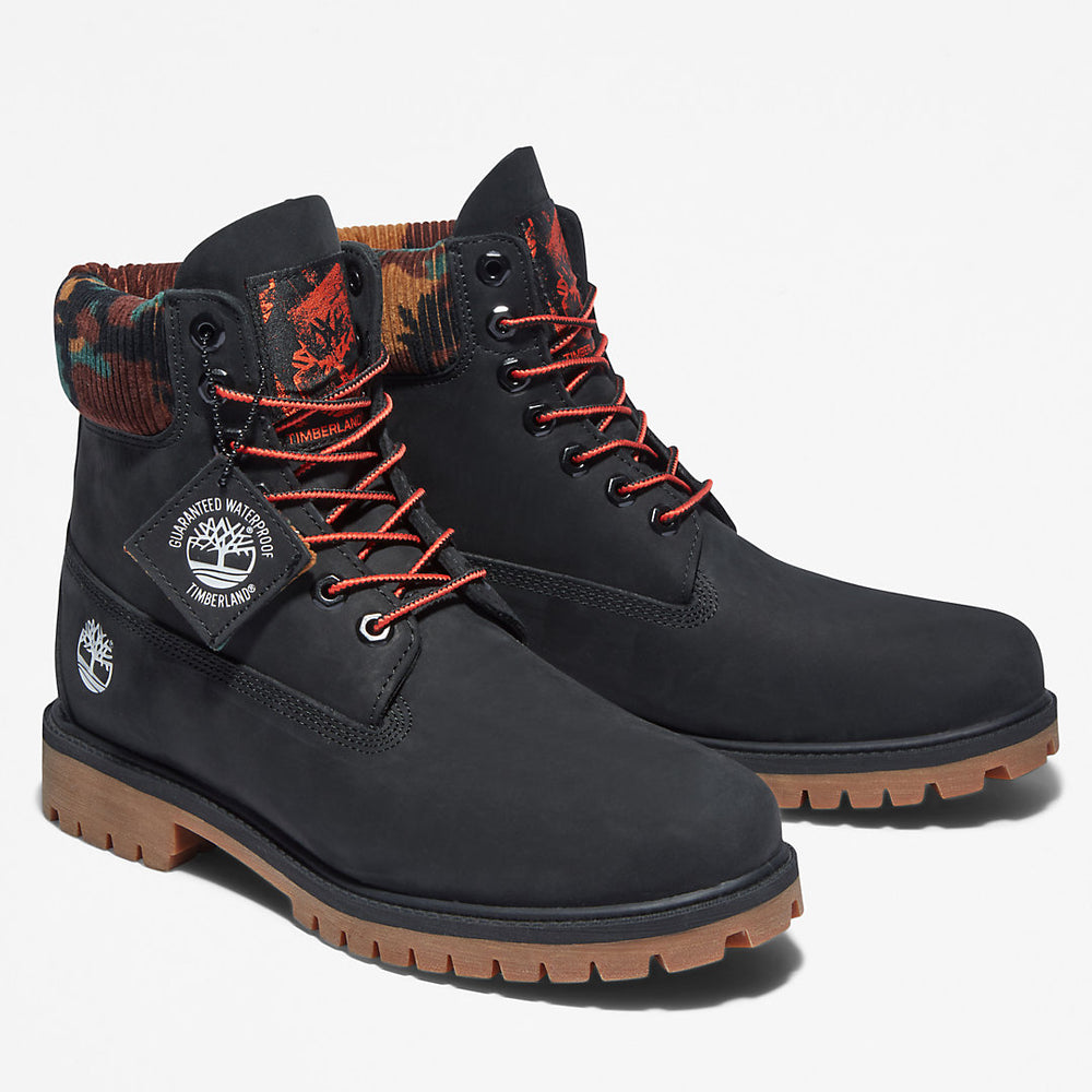 Timberland® Heritage 6 Inch Winter Boot for Men in Black/Camo Timberland Sale