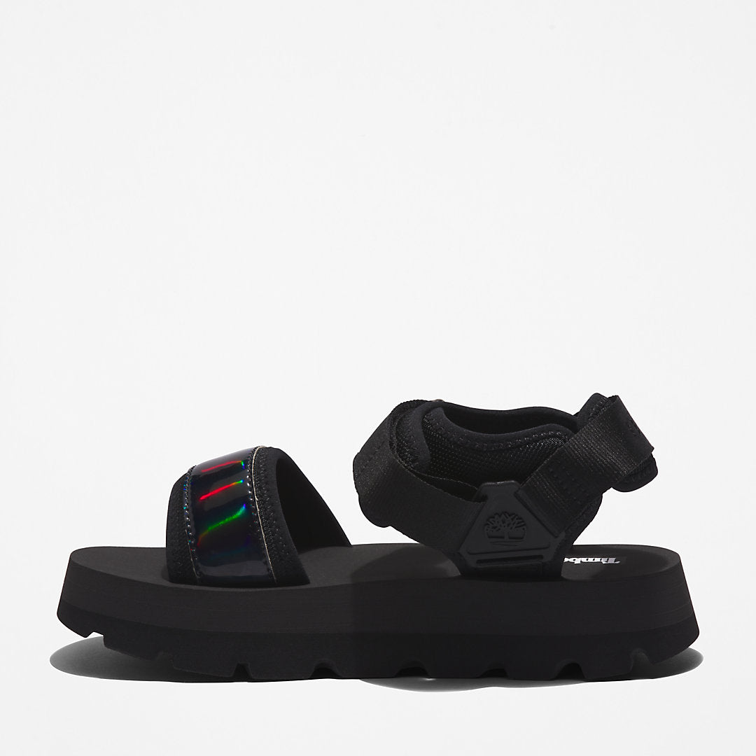 Euro Swift Ankle-Strap Sandal for Women in Black Timberland On Sale