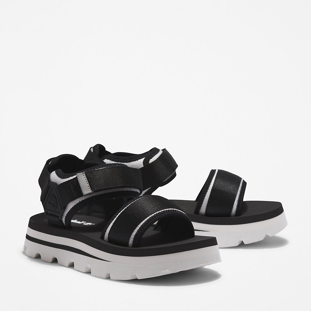 Euro Swift Ankle-Strap Sandal for Women in Monochrome Black Timberland For Sale