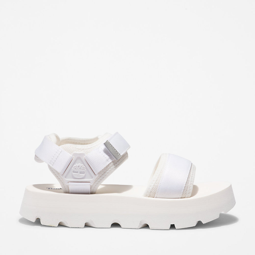 Euro Swift Ankle-Strap Sandal for Women in White Timberland Outlet