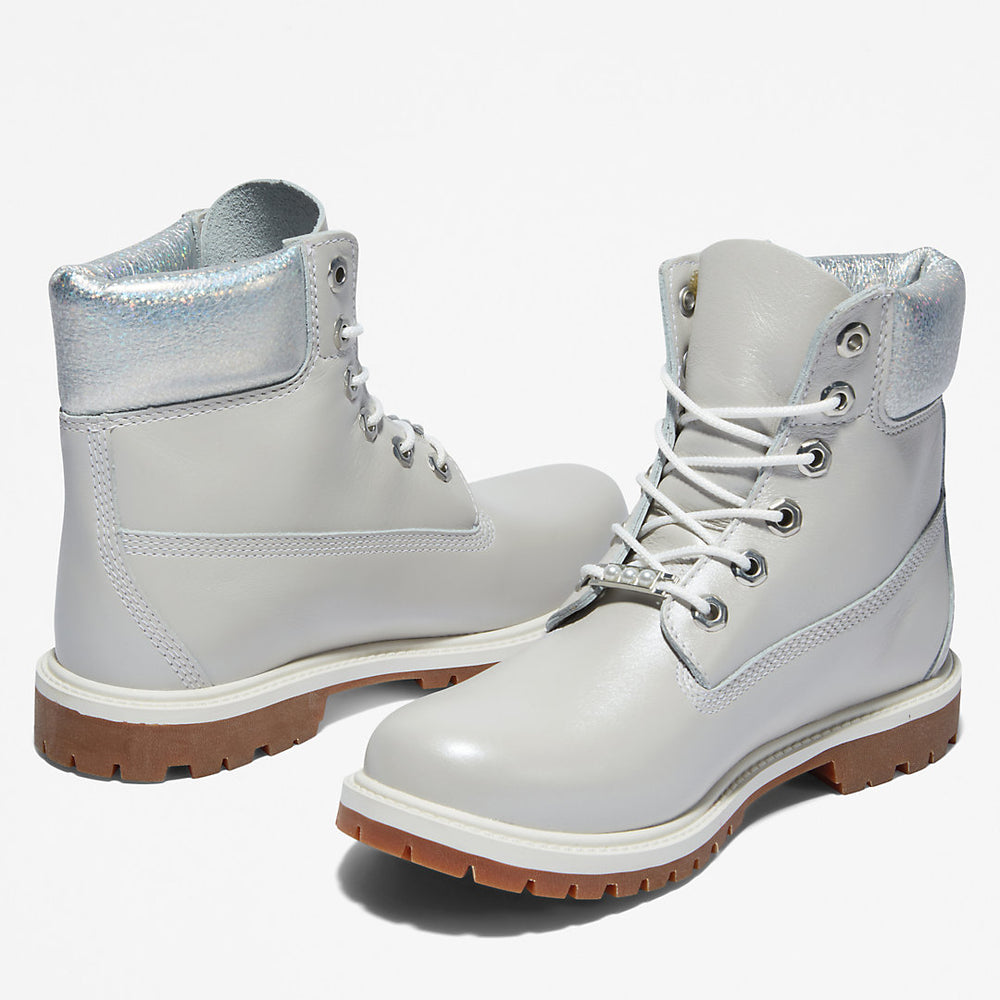Timberland® Heritage 6 Inch Boot for Women in Light Grey Timberland Outlet