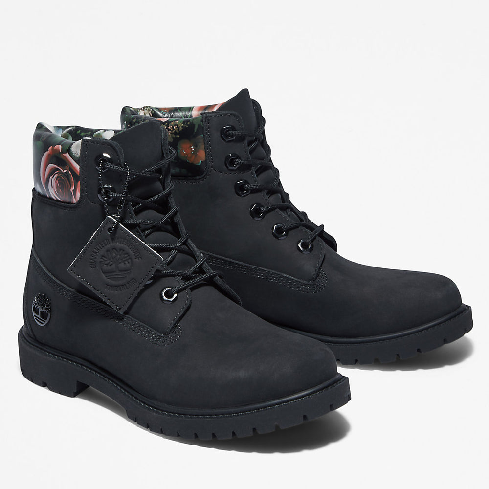 Timberland® Heritage 6 Inch Boot for Women in Black/Floral Timberland Online