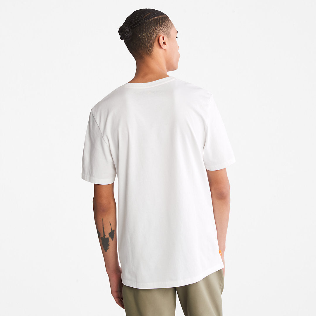 Camo-Logo T-Shirt for Men in White Timberland Outlet